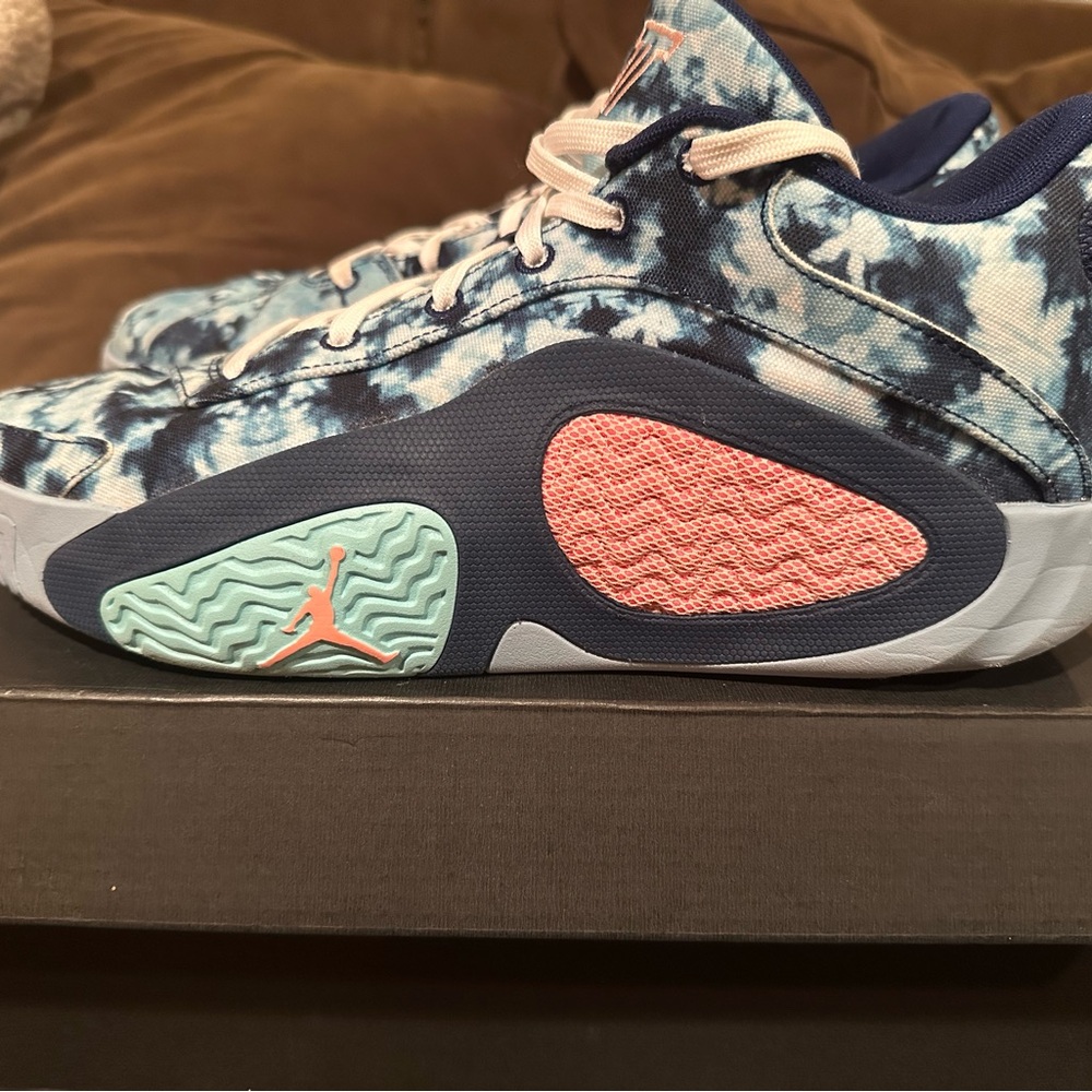 Jordan Tatum 2’s. men’s size 12 Blue and Pink Tie-Dye Sneakers